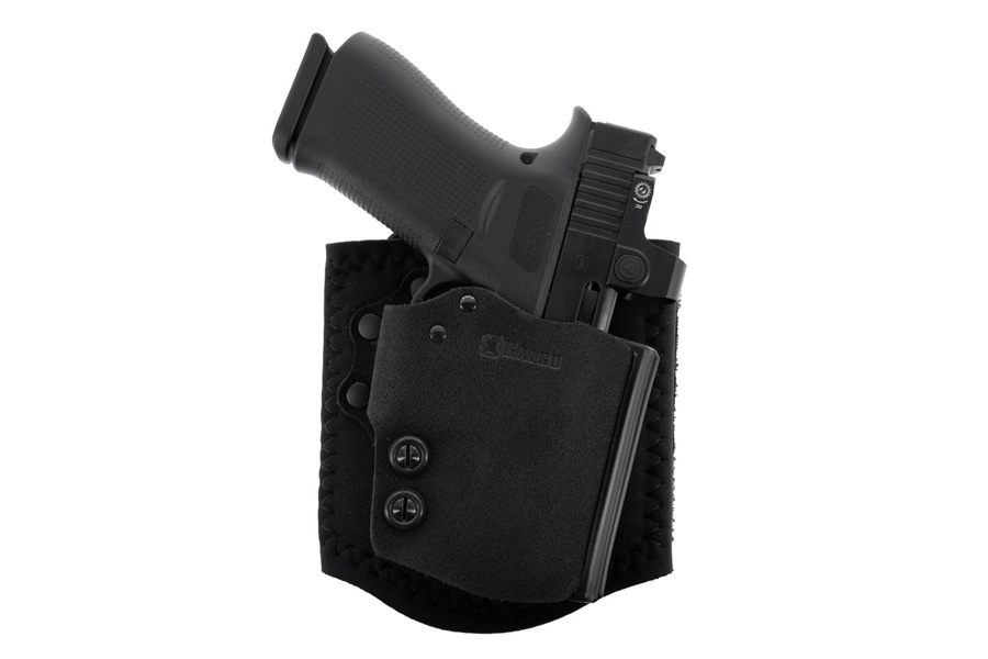 GALCO INTERNATIONAL Ankle Glove Right Hand Ankle Holster for Glock 42/Sig Sauer 365, Black
